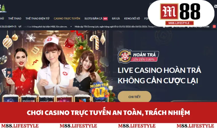 Chơi casino trực tuyến an toàn, trách nhiệm