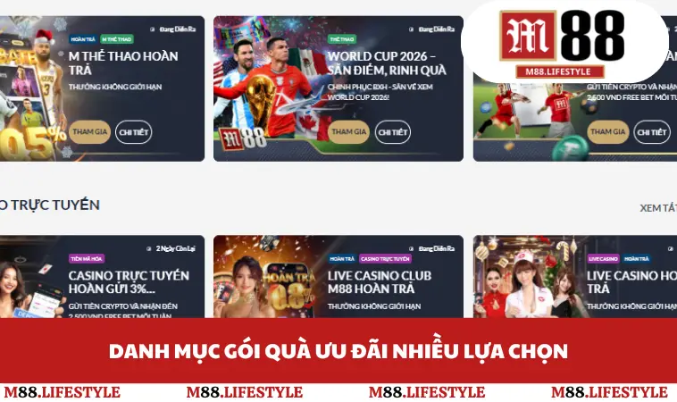 Danh mục gói quà ưu đãi nhiều lựa chọn