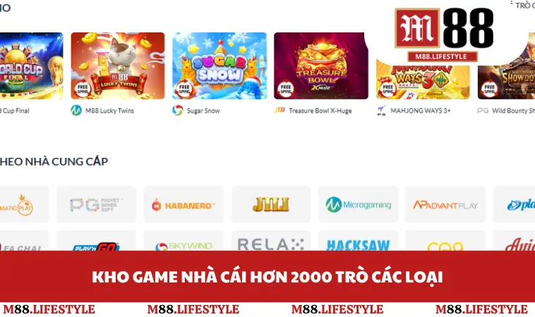 Kho game nhà cái hơn 2000 trò các loại