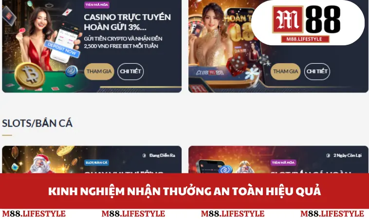 Kinh nghiệm nhận thưởng an toàn hiệu quả