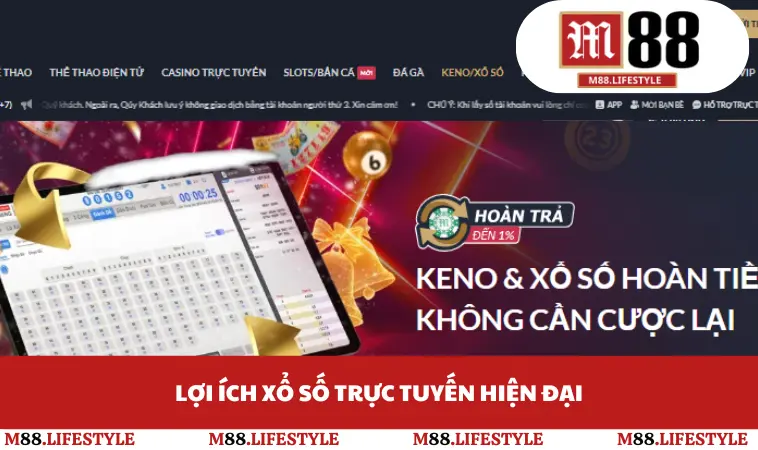 Lợi ích xổ số trực tuyến hiện đại