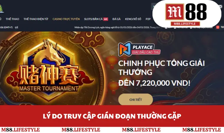 Lý do truy cập gián đoạn thường gặp
