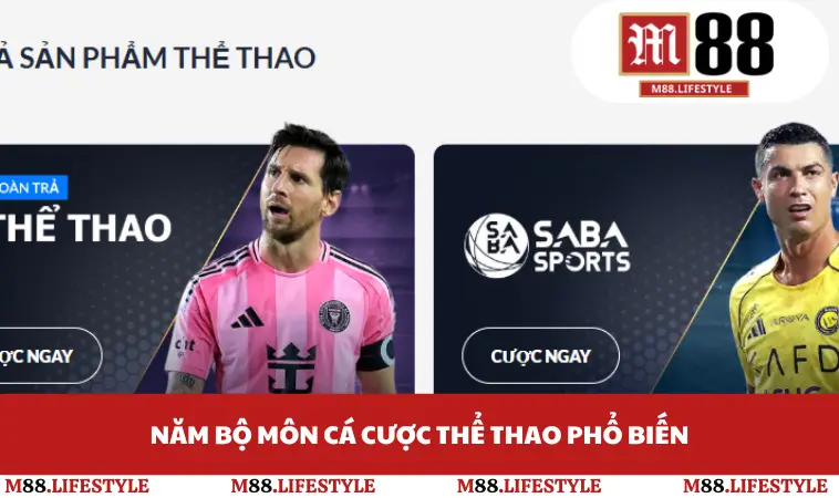 Năm bộ môn cá cược thể thao phổ biến