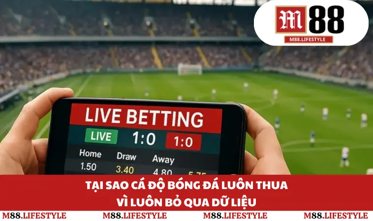 Tại sao cá độ bóng đá luôn thua vì luôn bỏ qua dữ liệu