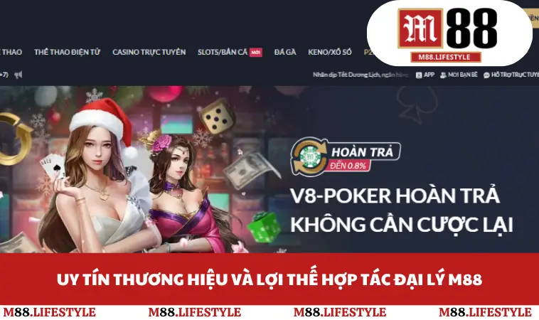 Uy tín thương hiệu và lợi thế hợp tác đại lý M88